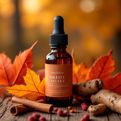 秋の紅葉生姜オイル